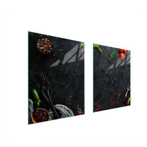 PLAQUE DE PROTECTION EN VERRE POUR POÊLE 85x52 ARDOISE