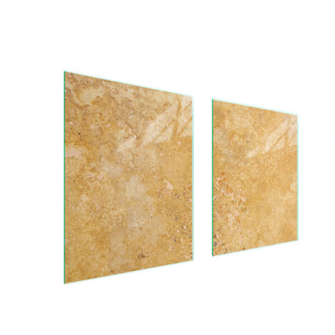 PLAQUE DE PROTECTION EN VERRE POUR POÊLE 85x52 ARDOISE