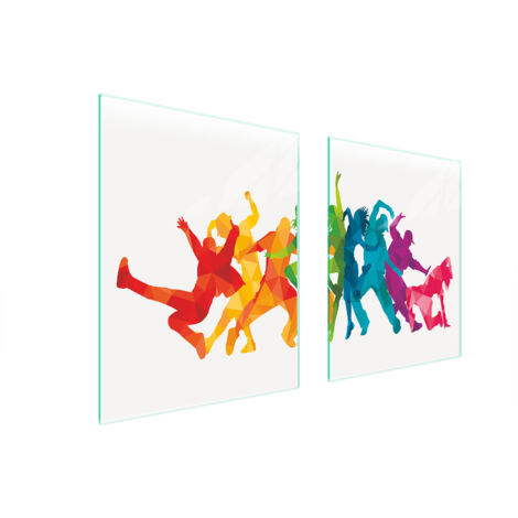 PLAQUE DE PROTECTION EN VERRE POUR POÊLE 85x52 BLANC