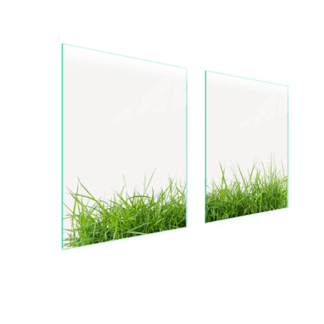 PLAQUE DE PROTECTION EN VERRE POUR POÊLE 85x52 BLANC