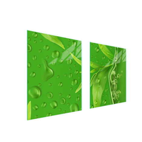 PLAQUE DE PROTECTION EN VERRE POUR POÊLE 85x52 FEUILLES