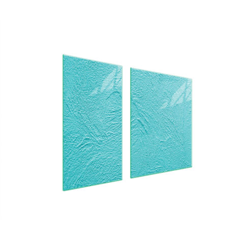 PLAQUE DE PROTECTION EN VERRE POUR POÊLE 90x52 ARDOISE