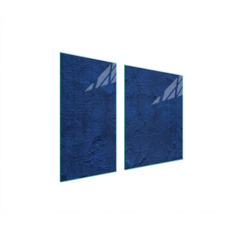 PLAQUE DE PROTECTION EN VERRE POUR POÊLE 90x52 ARDOISE