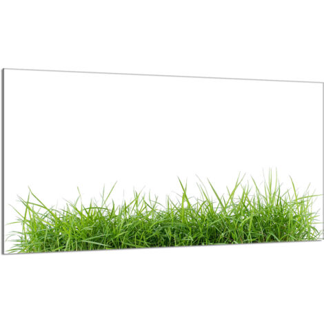 Plaque de protection en verre pour poêle 90x52 Blanc