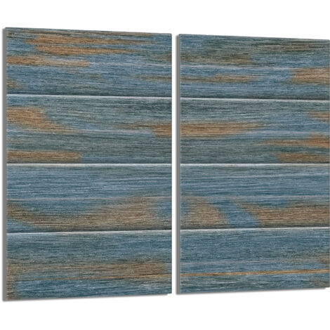 Plaque de protection en verre pour poêle à bois 2x30x52