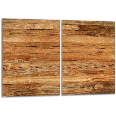 Plaque de protection en verre pour poêle à bois 2x40x52