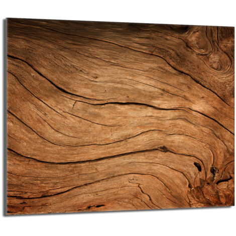 Plaque de protection en verre pour poêle à bois 60x52