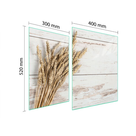 PLAQUE DE PROTECTION EN VERRE POUR POÊLE À BOIS 70x52