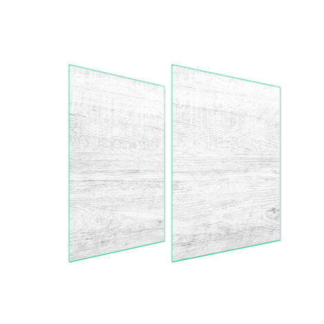 PLAQUE DE PROTECTION EN VERRE POUR POÊLE À BOIS 70x52