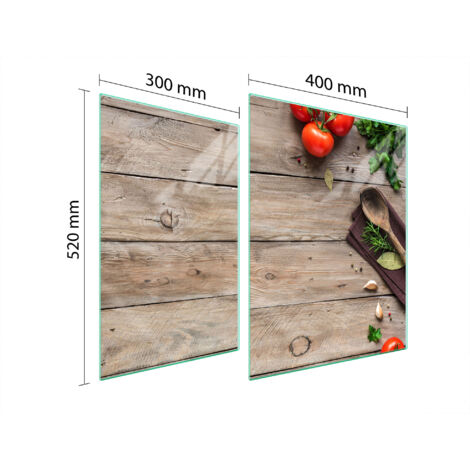 PLAQUE DE PROTECTION EN VERRE POUR POÊLE À BOIS 70x52