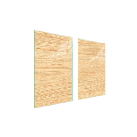 PLAQUE DE PROTECTION EN VERRE POUR POÊLE À BOIS 75x52