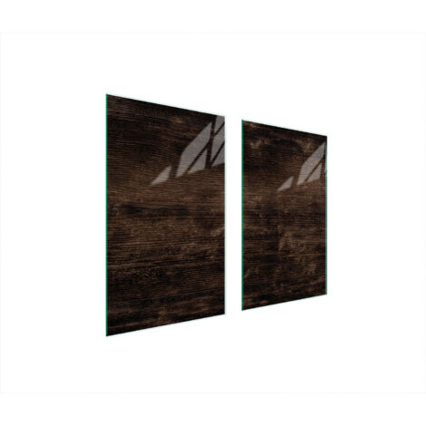 PLAQUE DE PROTECTION EN VERRE POUR POÊLE À BOIS 75x52