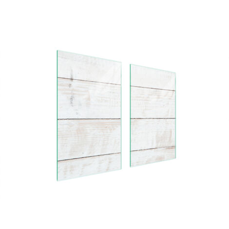 PLAQUE DE PROTECTION EN VERRE POUR POÊLE À BOIS 75x52