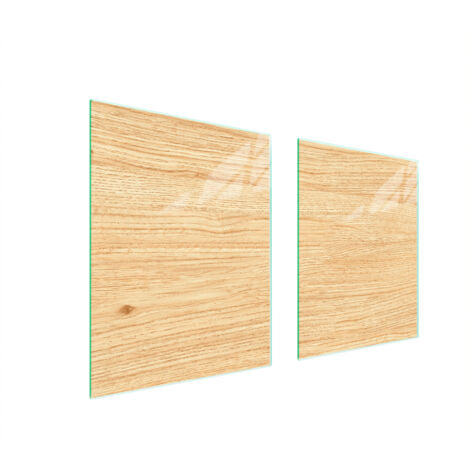 PLAQUE DE PROTECTION EN VERRE POUR POÊLE À BOIS 85x52
