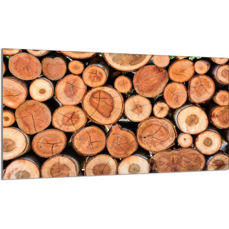 Plaque de protection en verre pour poêle à bois 90x52