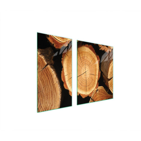 PLAQUE DE PROTECTION EN VERRE POUR POÊLE À BOIS 90x52