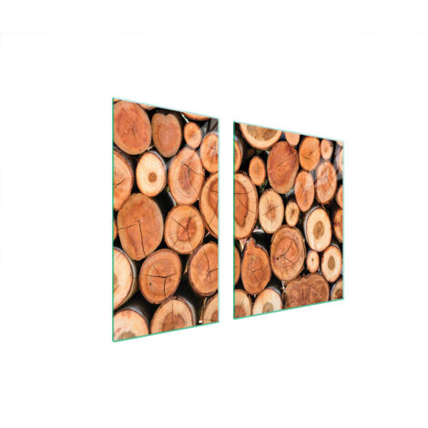 PLAQUE DE PROTECTION EN VERRE POUR POÊLE À BOIS 90x52