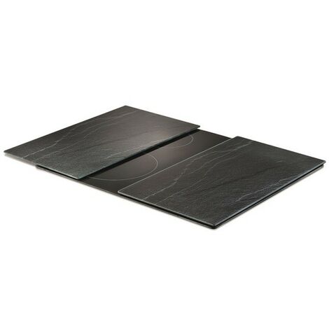 Plaque de protection en verre trempé anthracite pour cuisinière – Résistante aux chocs et rayures – Température max 220°C – Lot de 2 pièces – Zeller