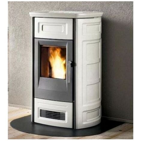 LED LEDS de sol Ronde Ø 89 cm Acier Noir Vernis pour poêles Épaisseur 2 mm 10.5 kg