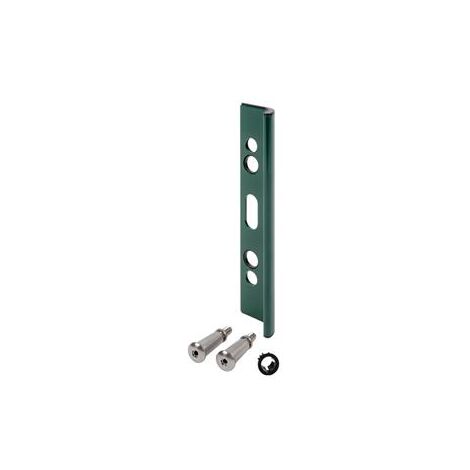 Plaque de protection pour gâche en applique en RAL 9005 - LOCINOX -