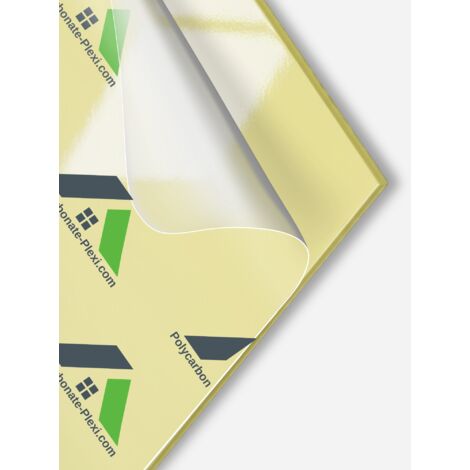 Plaque de PVC Alimentaire 2mm Jaune 2000x1000mm