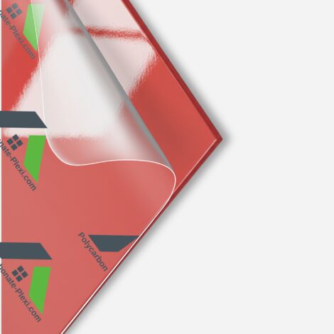 Plaque de PVC Alimentaire 2mm Rouge 2000x1000mm