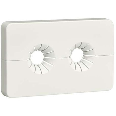 Plaque de recouvrement à double paroi 35 mm d'entraxe Caleffi 449901 Blanc