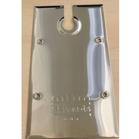 Plaque de recouvrement pour pivot de sol WA75930 TSA - inox poli - 309 x 180 mm - SEVAX
