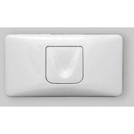 Plaque de remplacement pour échappement simple blanche