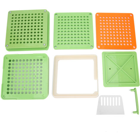 Plaque de Remplissage Capsules 100 Trou Manuel, Outil pour Gélules Vides 0 Vert Herbe