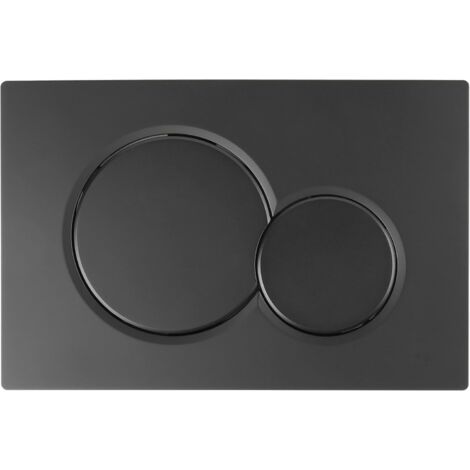 Plaque de rinçage à deux boutons compatible Geberit sigma01 interrupteur de panneau de toilette mural up300.115.770 (noir)
