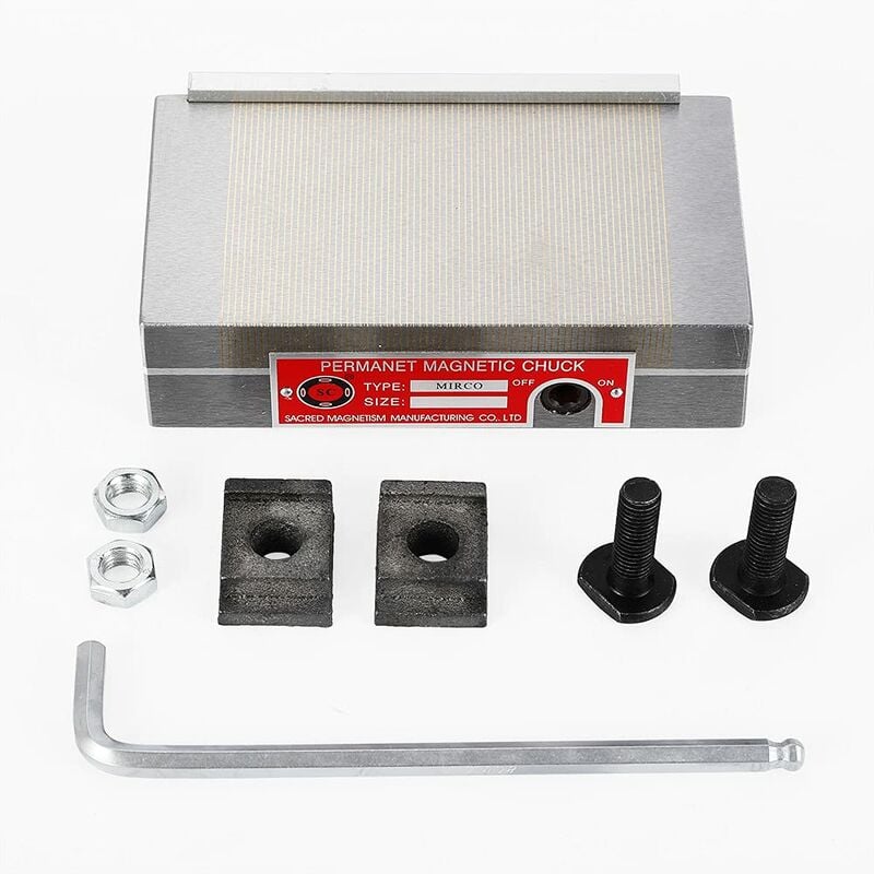 Gojoy - Plaque de serrage magnétique - Plaque de serrage permanente - Table rectangulaire - Magnétique - Support magnétique mécanique - Plaques de