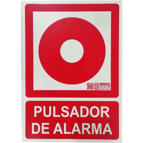 Plaque de signalisation - Bouton d'alarme