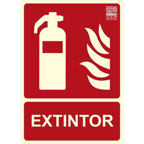 Plaque de signalisation pour extincteur