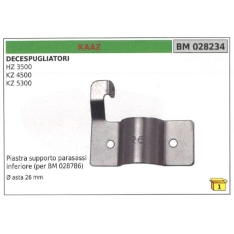 Plaque de support d'essieu inférieur KAAZ pour débroussailleuse HZ3500 Ø 26 mm