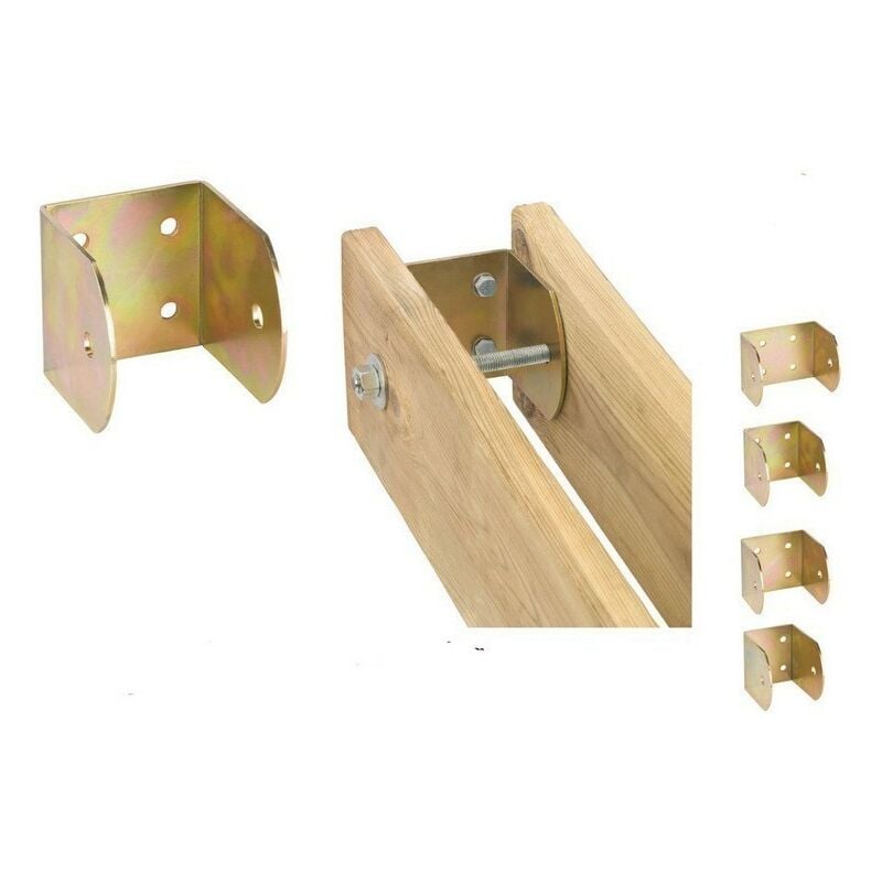 Plaque de support mural 10 pcs. pour la fixation de poutres en bois mm.120 pour usage interne - Salon