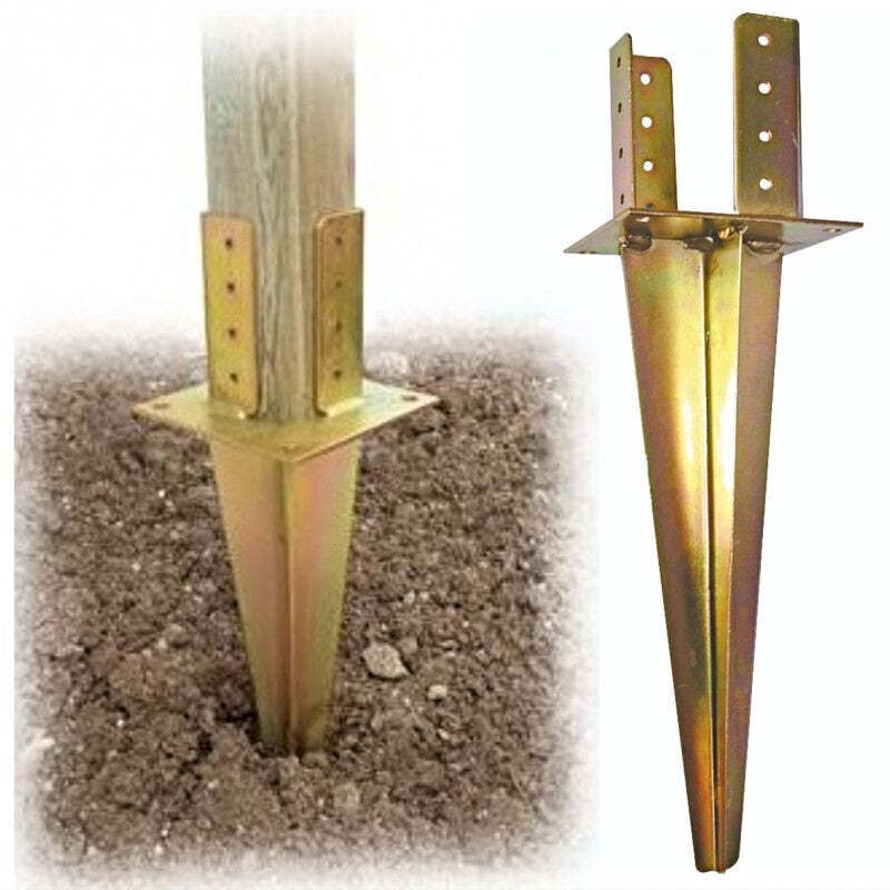 Plaque De Support Pour Poutres Rondes Au Sol A.955/390