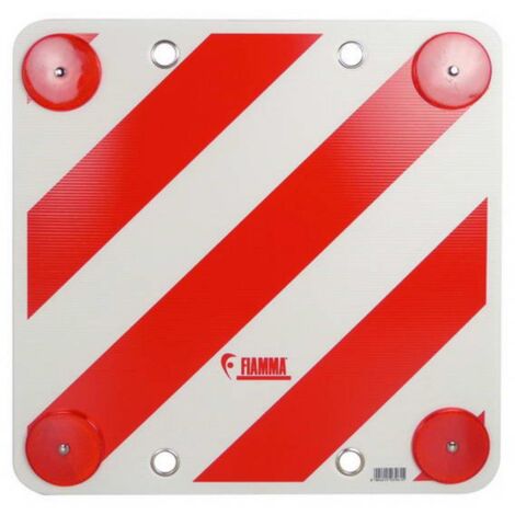 PLAQUE DE SURCHARGE EN METAL AVEC CATADIOPTRE 50X50CM