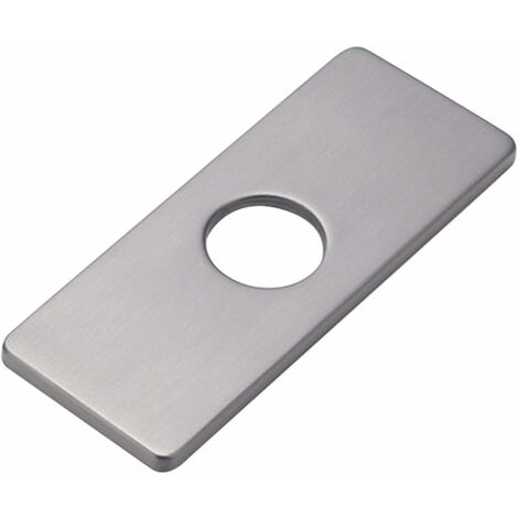 Plaque de trou d'évier de cuisine pour robinet de salle de bain, lavabo, rosace de robinet en nickel brossé