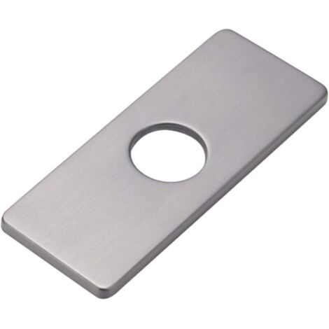 Plaque de Trou d'évier de Cuisine pour Robinet de Salle de Bain, lavabo, Rosace de Robinet en Nickel brossé