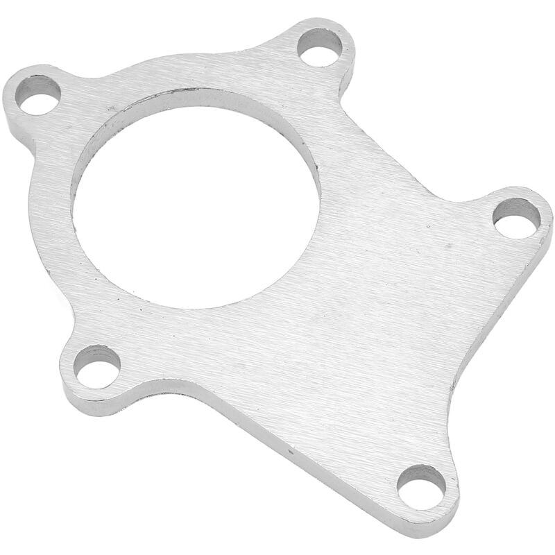 Jeffergarden - Plaque d'échappement de turbocompresseur 5 boulons Soudable T304 Bride de tuyau de descente en acier doux universelle pour T3 T4