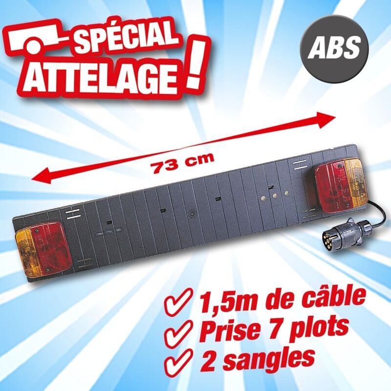 Plaque d'éclairage plastique pour vélo - AUTOBEST