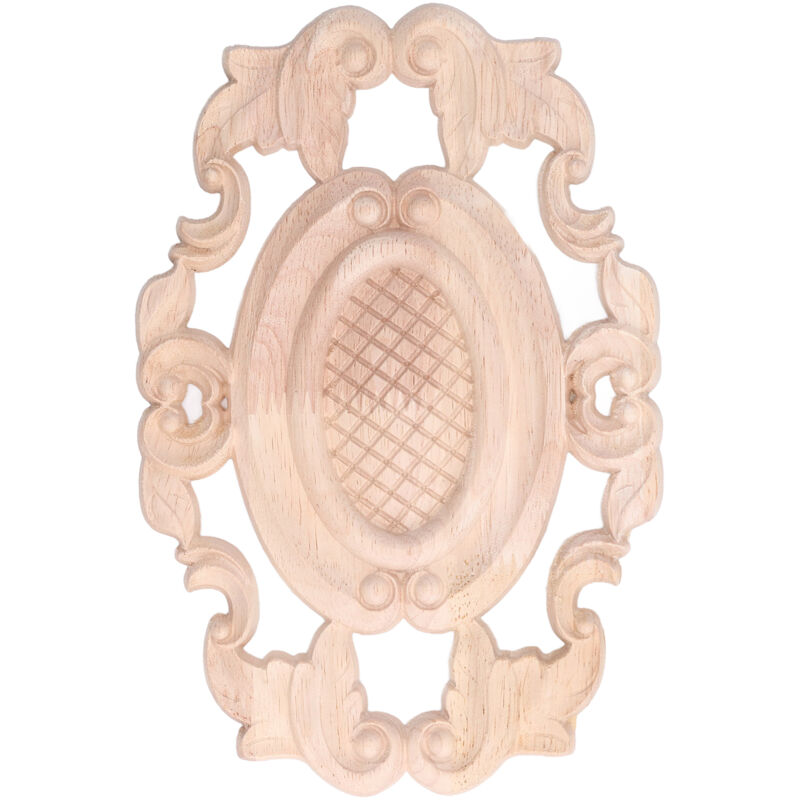 Plaque décorative bois sculptée à peindre pour meuble, fenêtre ou porte - Décoration DIY
