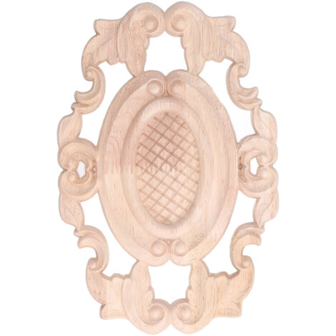 Plaque décorative bois sculptée à peindre pour meuble, fenêtre ou porte - Décoration DIY