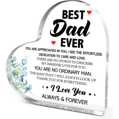 Plaque décorative cœur acrylique style cristal, souvenir élégant, idée cadeau pour elle ou lui(10 cm)