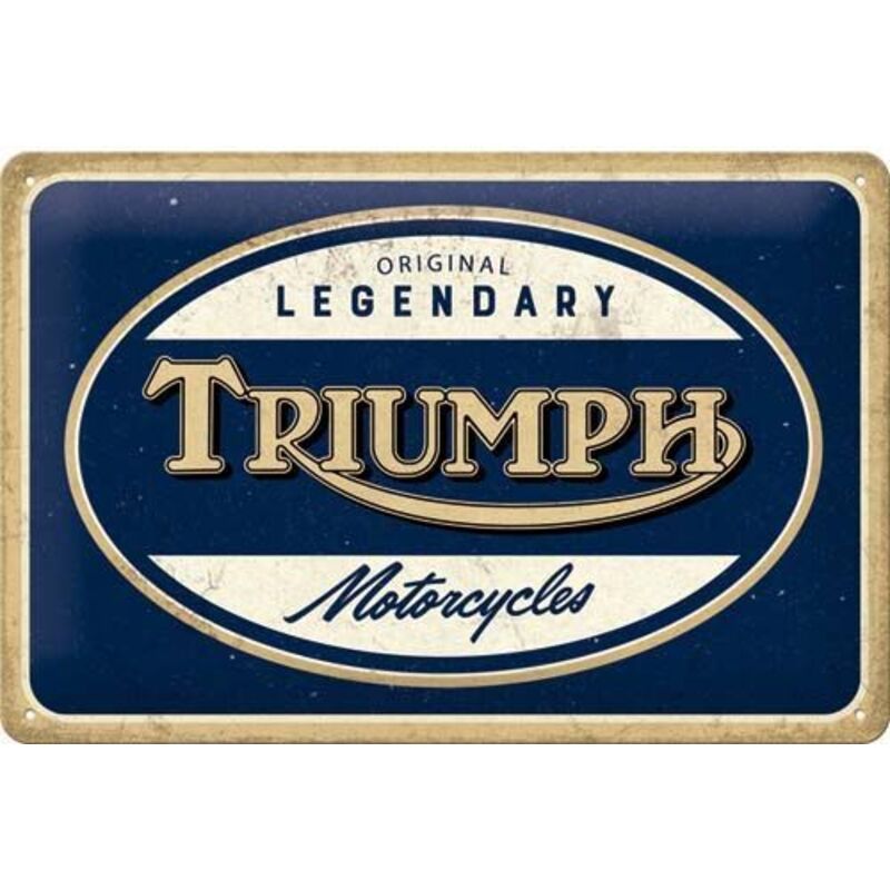 Nostalgic Art - Plaque décorative en métal en relief 30 x 20 cm Triumph - Motorcycles