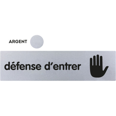 Plaque Défense D'entrer Plexi Signalisation Interdiction Claire - Novap