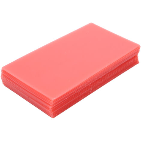 Plaque dentaire rouge en cire - 18 pièces - Matériel auxiliaire dentaire - Feuille de cire dentaire