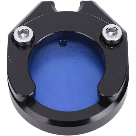 Plaque d'extension de béquille latérale de moto en alliage d'aluminium, support solide, support central, agrandisseur de pied de remplacement pour Xmax Nmax Nvx Aerox bleu