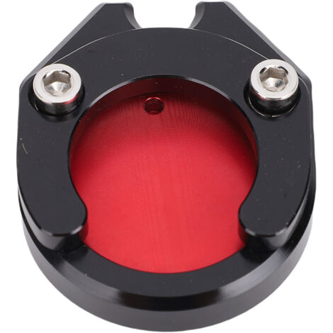 Plaque d'extension de béquille latérale de moto en alliage d'aluminium, support solide, support central, agrandisseur de pied de remplacement pour Xmax Nmax Nvx Aerox rouge
